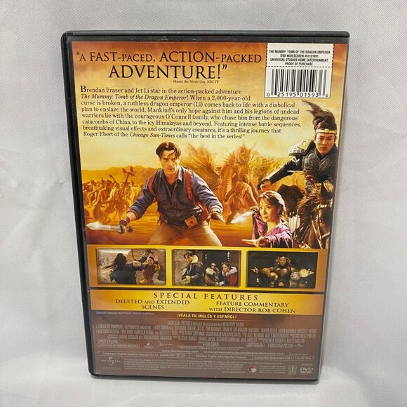 The Mummy Tomb of the Dragon Emperor DVD with Case - Picture 3 of 9